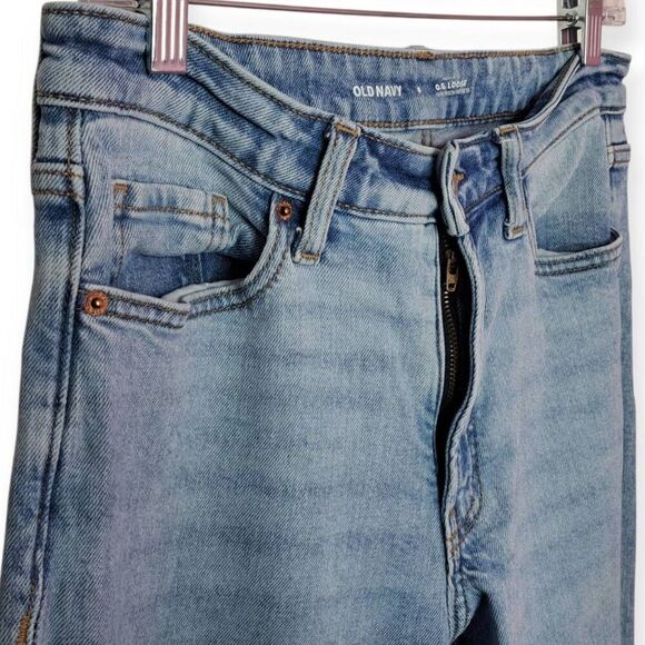 Old Navy Women's High Rise OG Loose Jeans Nessa Light Wash sz 8 - Picture 3 of 8